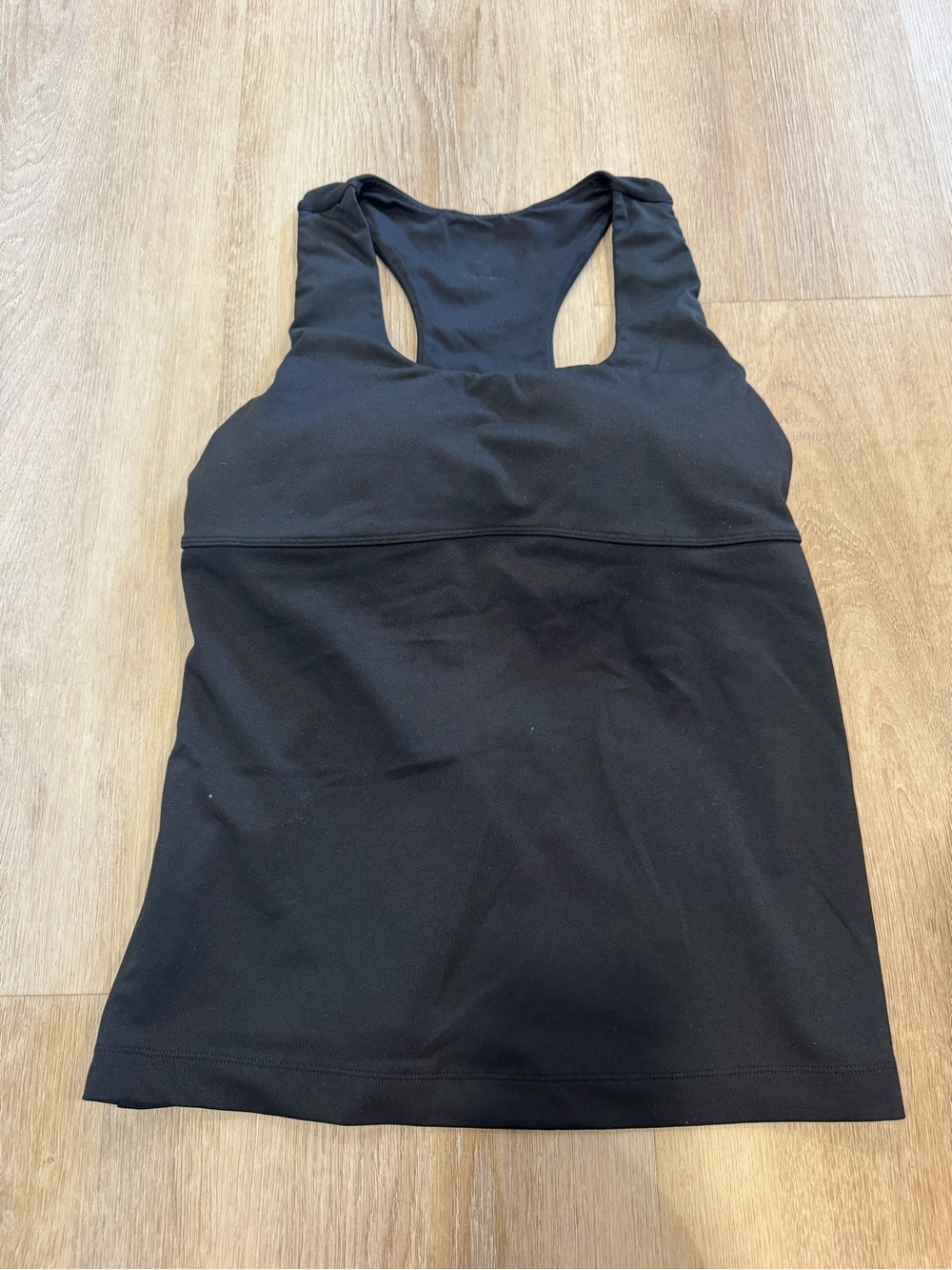 Athleta Black Workout Tank with Racerback and built in bra